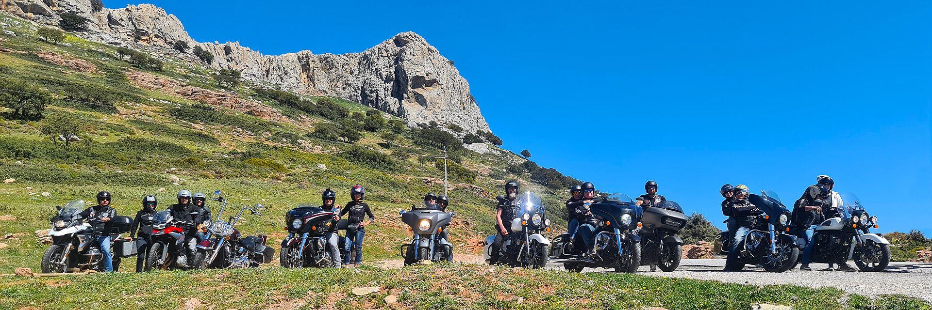 Guided motorcycle tours through Andalusia